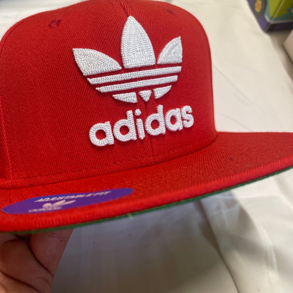 Adidas Men's Snapback Cap Hat Scarlet/White